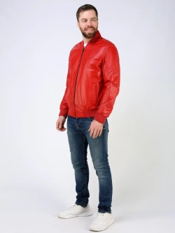 Кожаная куртка демисезонная Турция бомбер