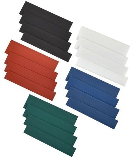 Набор трубок термоусадочных тонкостен. ТТУ 8/4; 10/5; 12/6; 14/7 (З; С; К; Ч) 20х8см разноцвет. IEK UDRS-D8-D14-10-3