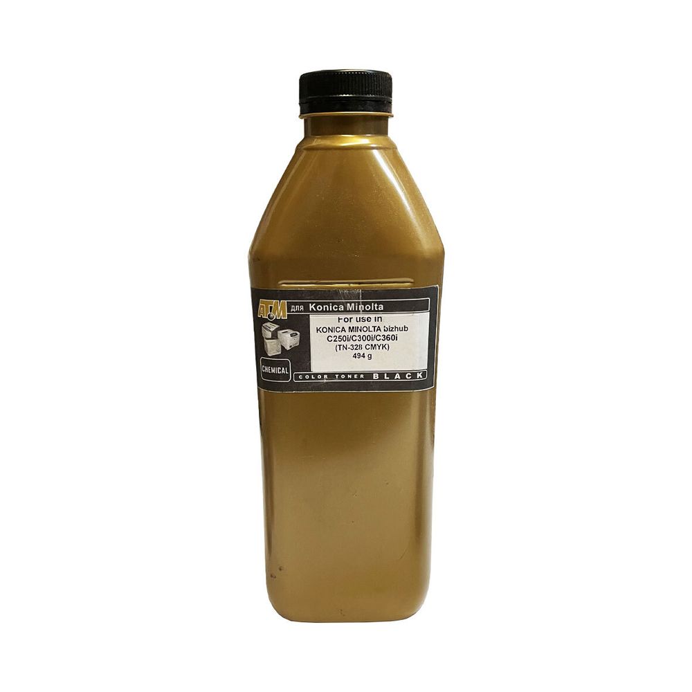 Тонер для KONICA MINOLTA bizhub C250i/C300i/C360i (TN-328K) (494гр, черный, Chemical) Gold ATM