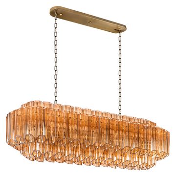 Подвесная люстра 14*Е14 10579/1000R Amber янтарный Celebration LOFT IT