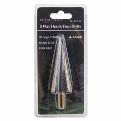 Сверло ступенчатоеHSS4241( 4-32мм)в блистере RockForce##Rock FORCE RF-44739