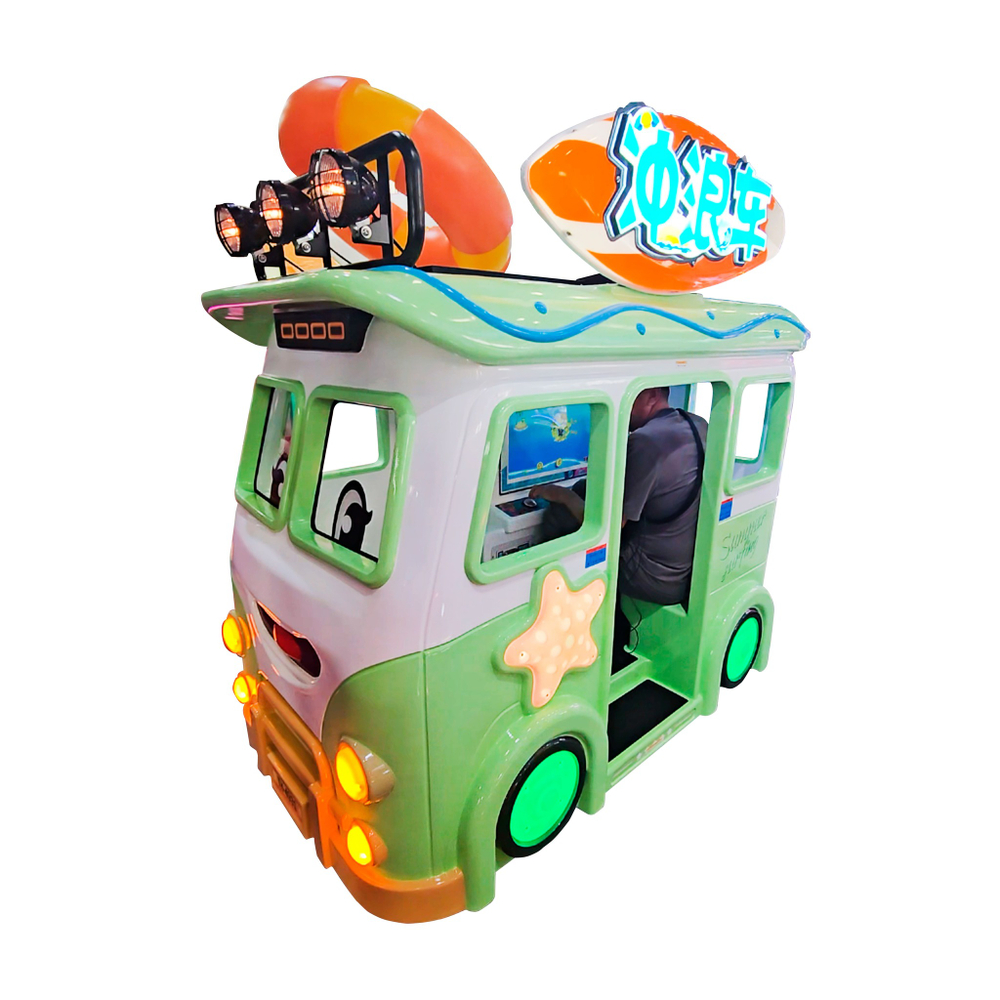 Аттракцион качалка с видео игрой «Автобус»