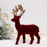 Фигурка новогодняя «Прекрасный олень» 13*5*22 см, Рубин