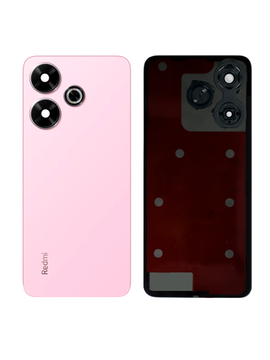 Задняя крышка для Xiaomi Redmi 13 розовая (Pearl pink) со стеклом камеры