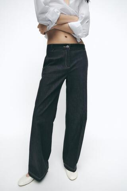 ZARA БРЮКИ BOOTCUT, ИНДИГО