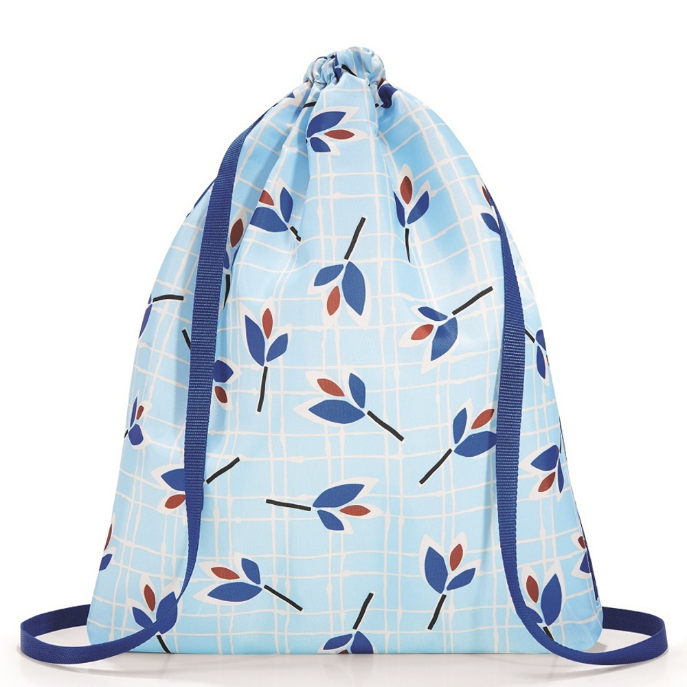 Рюкзак складной Mini maxi sacpack leaves blue Reisenthel