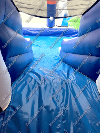 Коммерческий надувной водный батут с бассейном «Домик у моря» 10*7*5 м