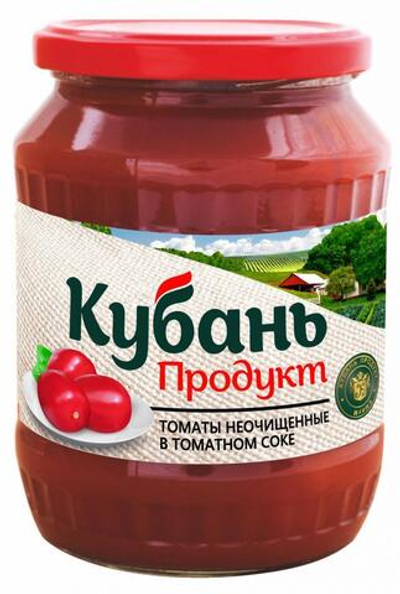 Томаты в томатном соке, Кубань продукт, 0,68
