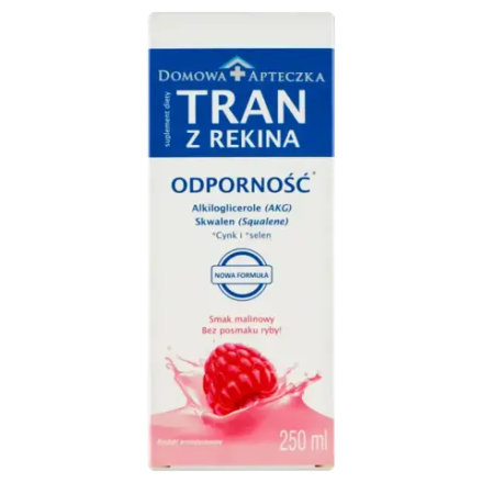 БАД "Акулий жир", со вкусом малины, 250 мл