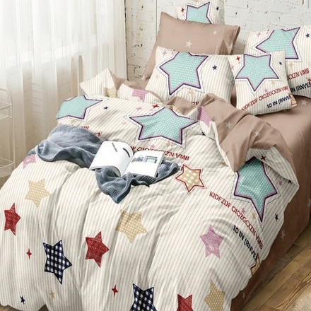 Комплект постельного белья "П37. 48010", поплин, 100% хлопок, Россия.