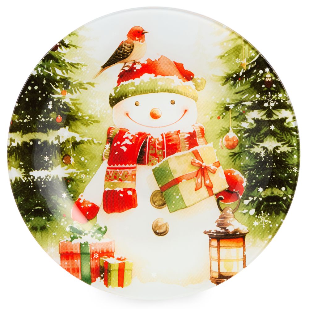 ТАРЕЛКА ЗАКУСОЧНАЯ КОЛЛЕКЦИЯ "РОЖДЕСТВЕНСКАЯ СКАЗКА" 20 СМ