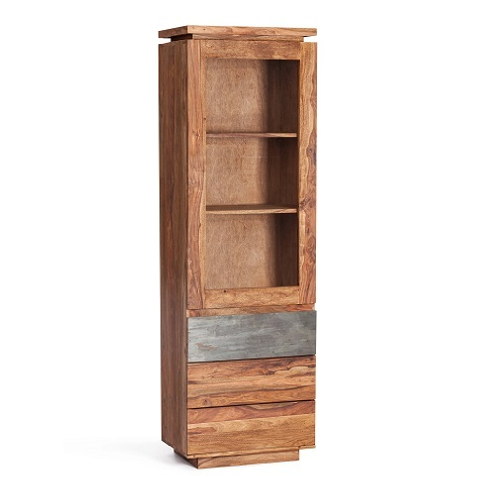 Витрина Secret De Maison ROSEWOOD палисандр/стекло, 60*40*192 см, Natural tinted (натуральный тонированный)