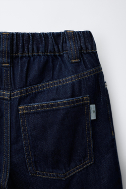 ZARA ДЖИНСОВЫЕ ШОРТЫ BAGGY, ИНДИГО