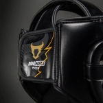 Боксёрский шлем Venum Ringhorns Charger Headgear black/gold
