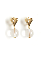 Серьги "HWB" с горным хрусталём Gold