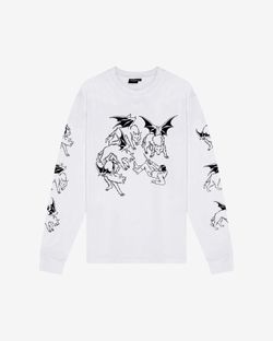 Лонгслив Wolves Demons белый