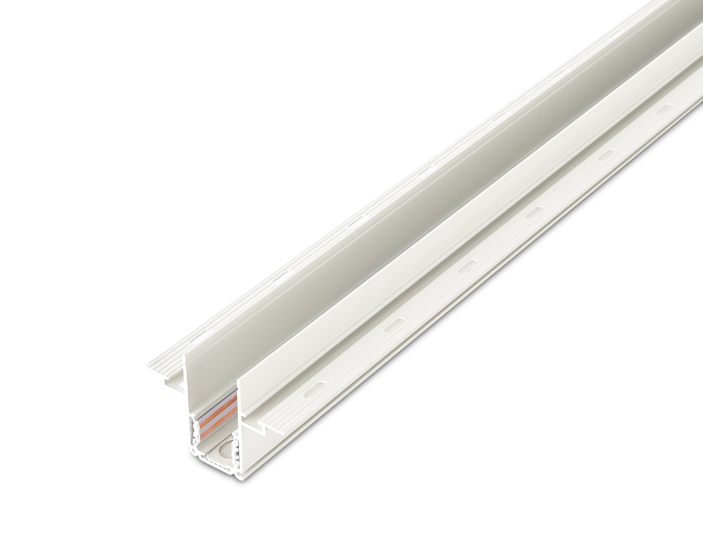 Шинопровод,  встраиваемый,  DC 48 В,  L2500xW61, 9xH46, 5мм,  белый,  без заглушек,  без провода