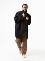 Пальто Dryg двубортное короткое черное