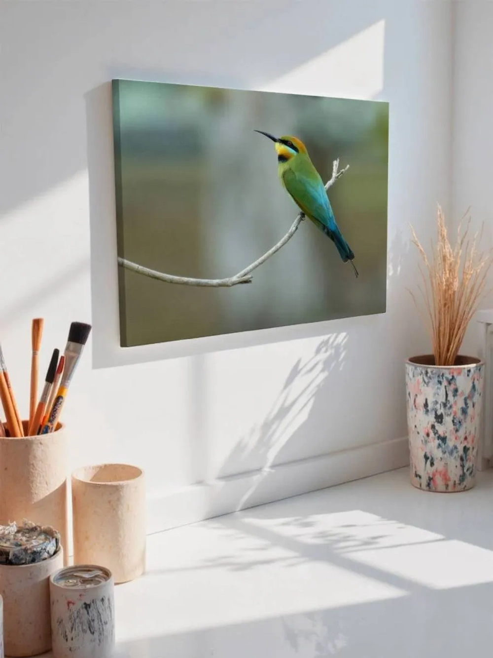 Картина на стену 40 X 50 Цветная птица