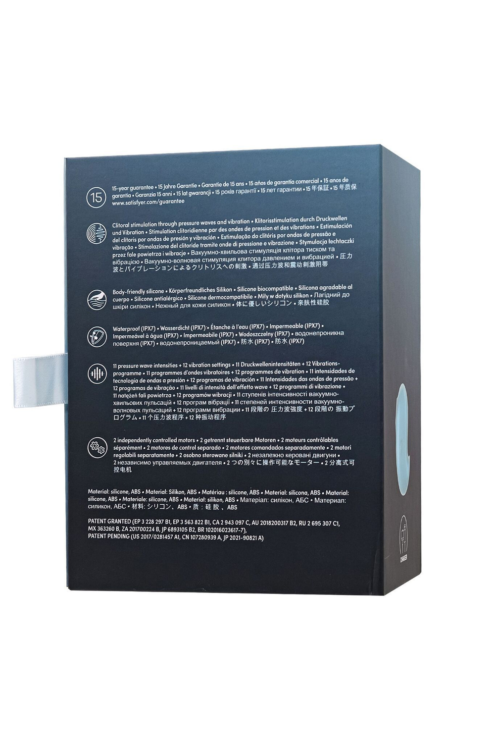 Голубой вакуум-волновой стимулятор клитора с вибрацией Cutie Ghost (Цвет: голубой)