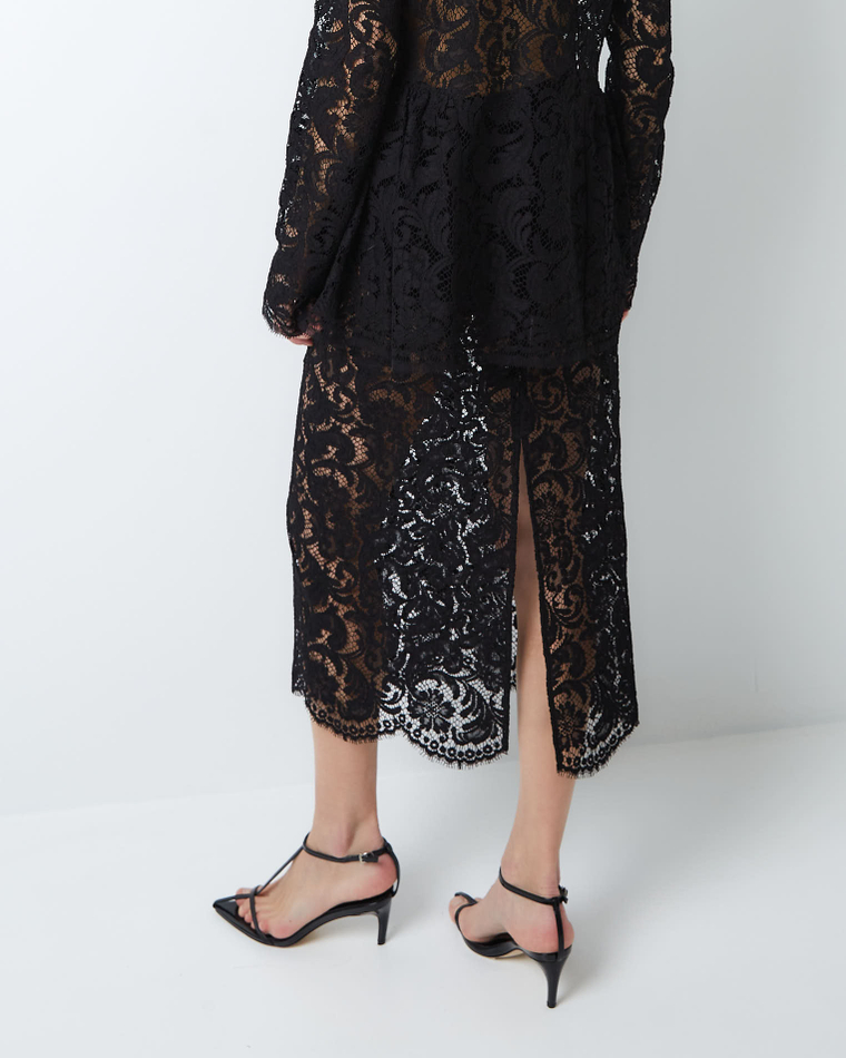Юбка из кружева Рьешар Мареско черный