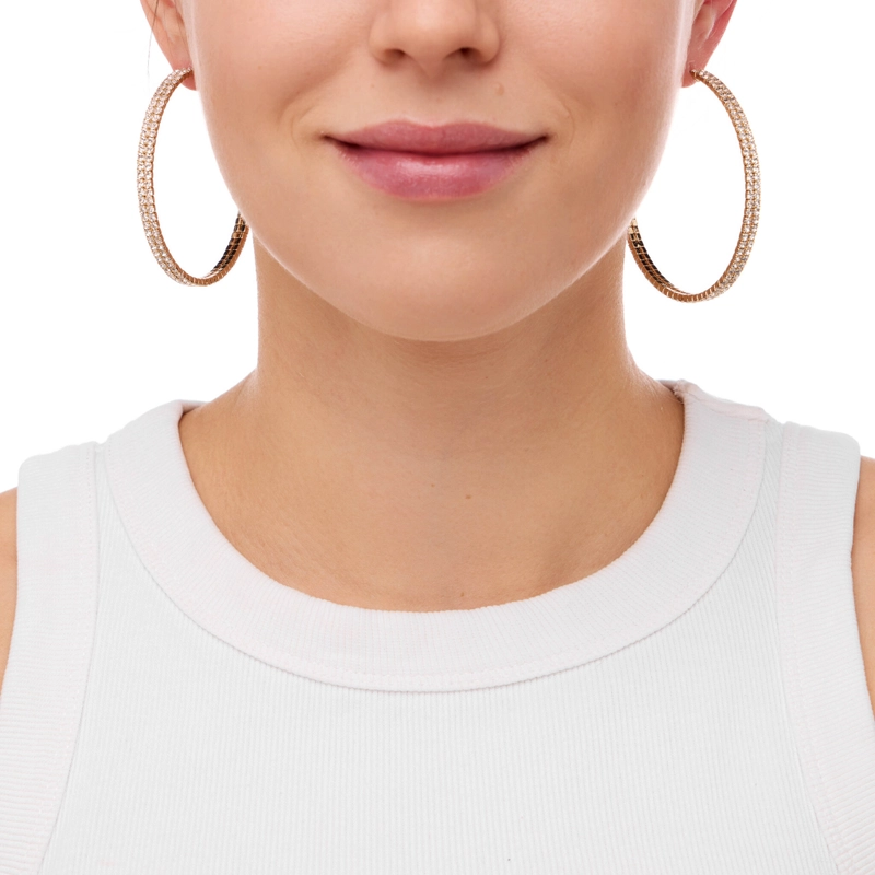 Серьги Двойная Светящаяся Линия – Золото