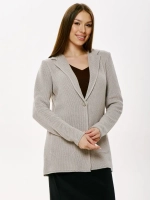 Пиджак вязаный, жакет на пуговице.