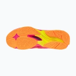 Кроссовки волейбольные Mizuno Wave Lightning Elite Mid pink tetra/fortune yellow/light