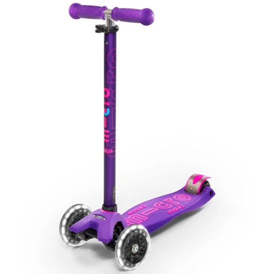 Самокат Maxi Micro Deluxe LED Purple
