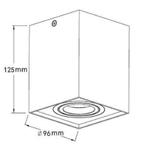 Накладной точечный поворотный светильник