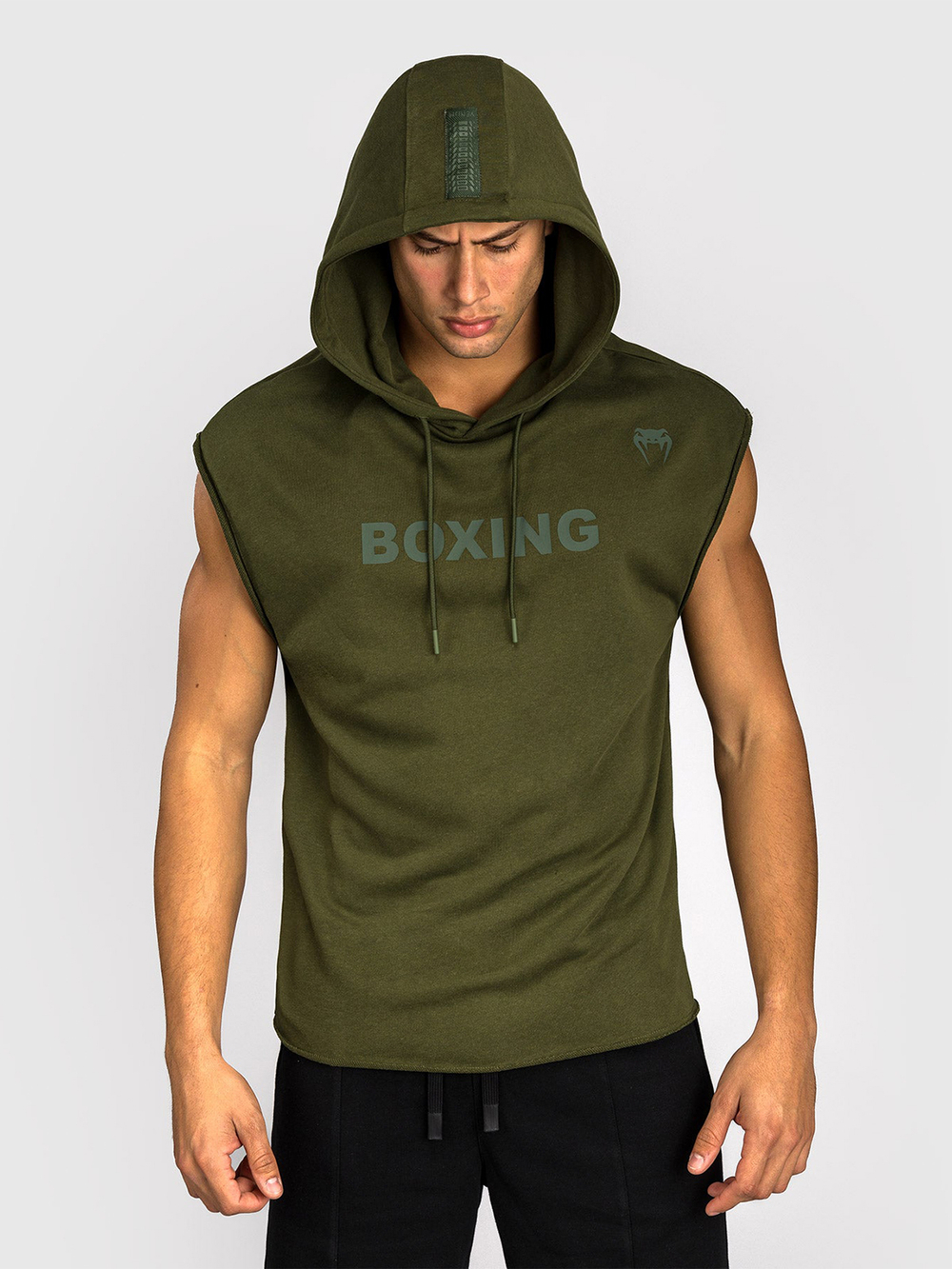 Худи без рукавов Venum Boxing VT Military Green