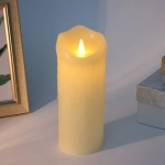 Сувенир с подсветкой «Свеча восковая - Изыск» 7,5*20 см - облита воском (работает от батареек 3 ААА)