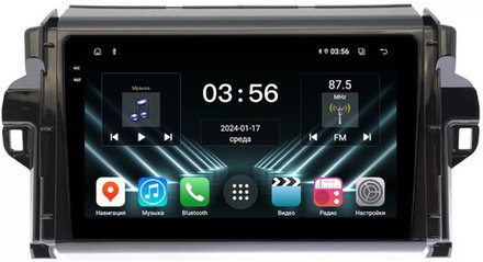 Магнитола для Toyota Fortuner 2015-2022 - FarCar DX3055M монитор 9.5" IPS на Android 13, 4+64Гб, CarPlay