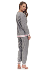 Плюшевая пижамка с кошачьей мордочкой (Размер: L) (Цвет: молочный)