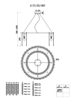 Подвесная люстра Stilfort SPLENDY 2173/05/08P