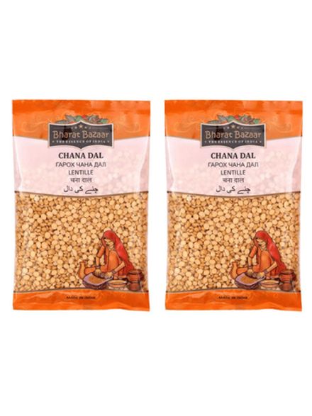 Горох Чана Дал Bharat Bazaar 500 г, 2 шт