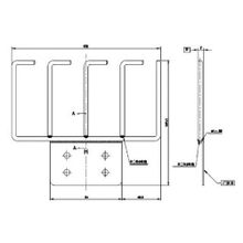 Кабельная гребенка 4U Hyperline CMW-4U-CMB