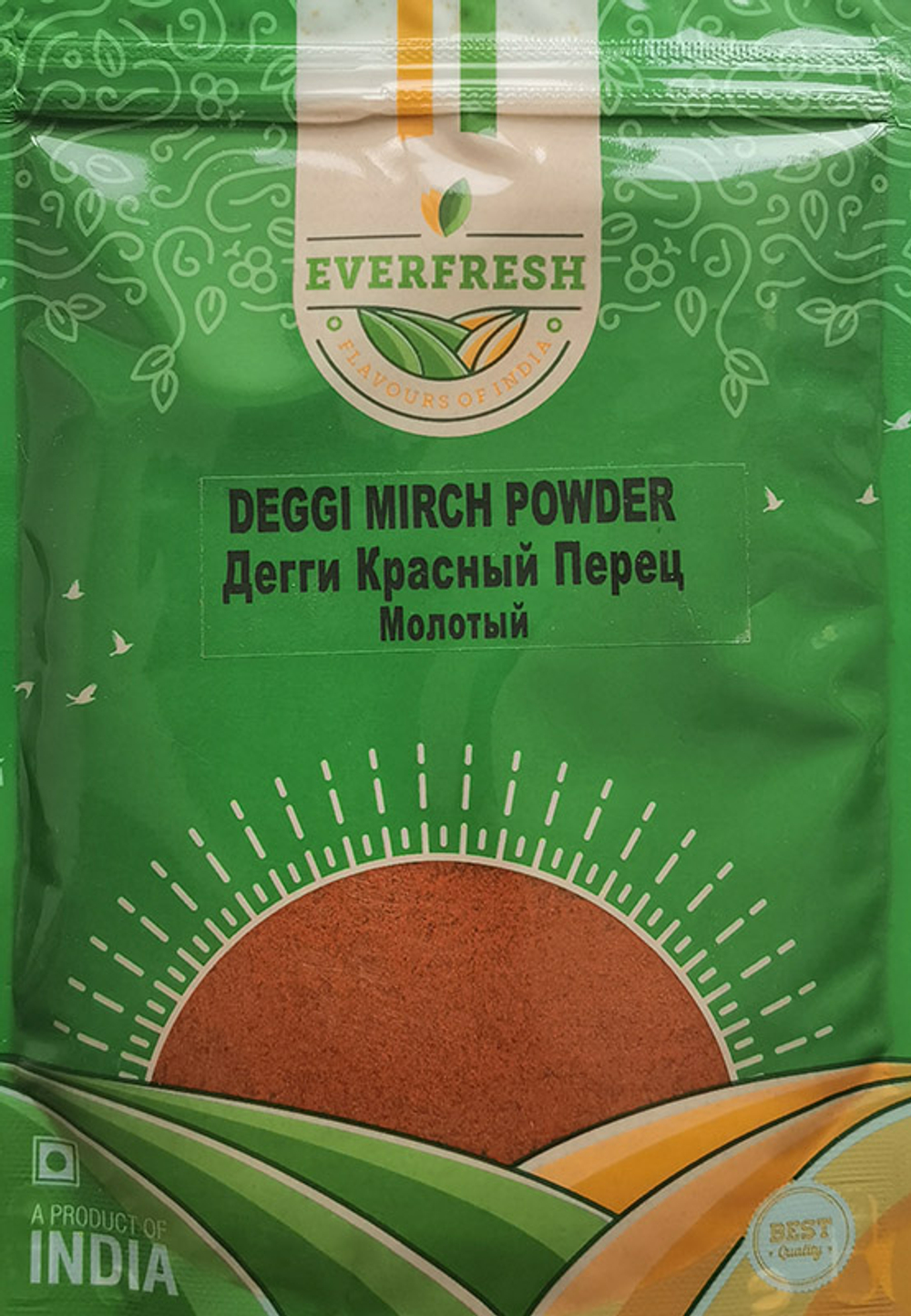 DEGGI MIRCH POWDER / ДЕГГИ КРАСНЫЙ ПЕРЕЦ МОЛОТЫЙ (Everfresh), 100 г.
