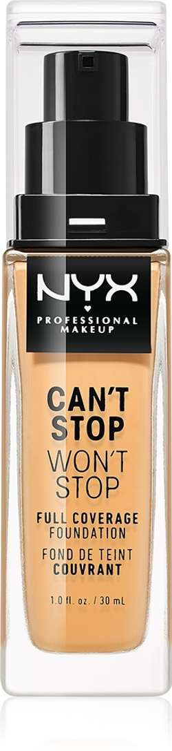 NYX Professional Makeup Can't Stop Won't Stop Full Coverage Foundation - тональный крем с высокой степенью покрытия, 30 ml