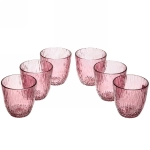 Набор стаканов 6шт 300мл «ICE» розовый