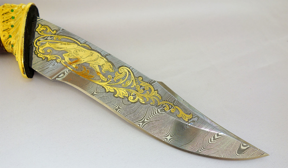 Дамасский нож "Пантера"
