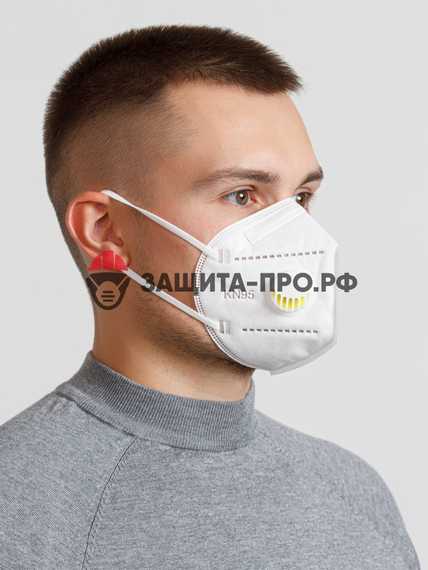 Респиратор KN-95, FFP2, с клапаном выдоха