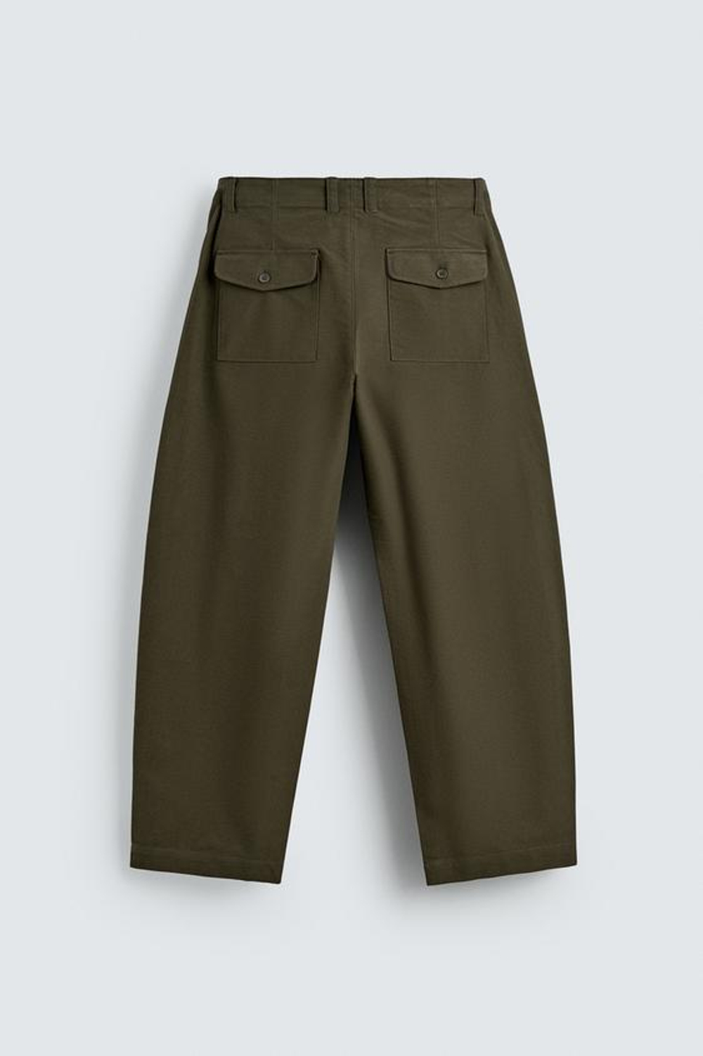 ZARA БРЮКИ BALLOON FIT, ХАКИ