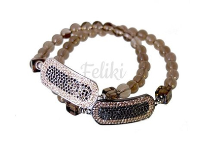 Браслет из дымчатого кварца