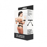 Пояс с манжетами для фиксации рук (Цвет: черный)