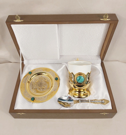 Кофейный набор "Роскошный малахит" - 5