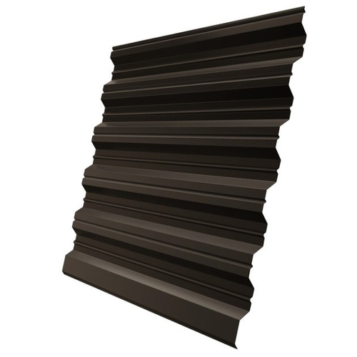 Профнастил НС35 Железный Форт Pe 0,7 мм RR32 темно-коричневый