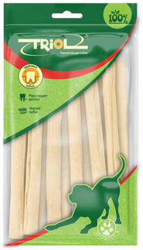 Triol Палочки жевательные белые, 15см (120-160г) 8шт