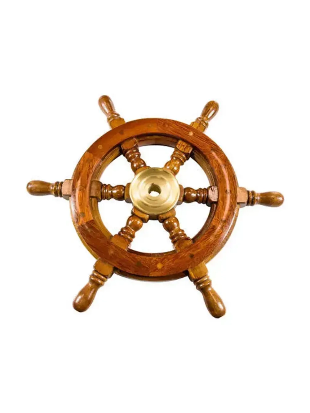 Штурвал деревянный сувенирный ⌀ 300/455 (18") мм