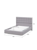 Кровать двухспальная 140х200 мягкая спинка Белый